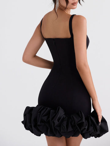 Sonicelife Lilou Ruffle Hem Dress