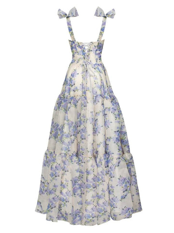 Sonicelife Milla Hydrangea Tie-Strap Dress