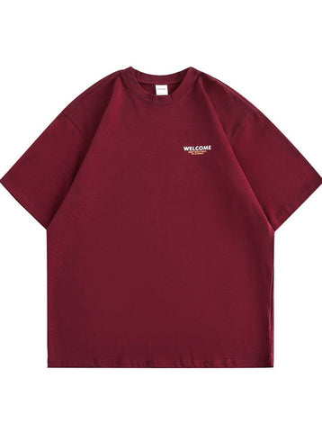 Sonicelife-Trendy Brand West Coast Half Sleeve Loose Shirt