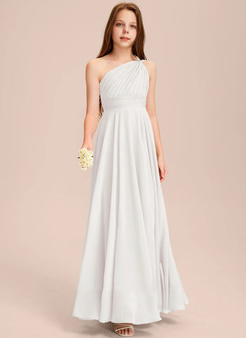 men costume ideas Simple One-Shoulder Chiffon Princess Dress Performance Ball Birthday Flower Girl Wedding Bridesmaid Dress