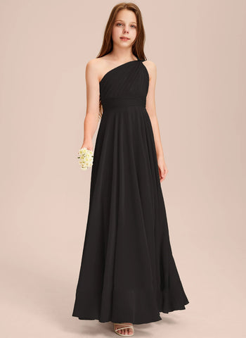 men costume ideas Simple One-Shoulder Chiffon Princess Dress Performance Ball Birthday Flower Girl Wedding Bridesmaid Dress