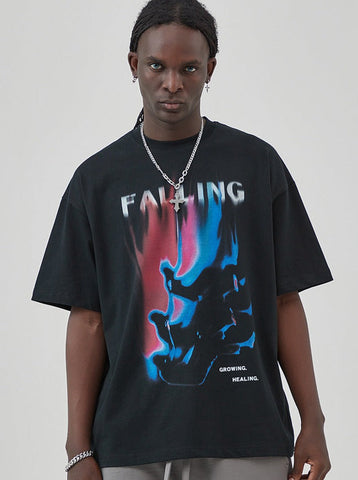 Sonicelife-Falling Aesthetic Y2K Print Dreamcore Unisex T-Shirt