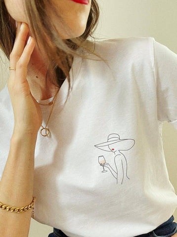 Sonicelife-White Loose Korean Version Short Sleeve Shirt