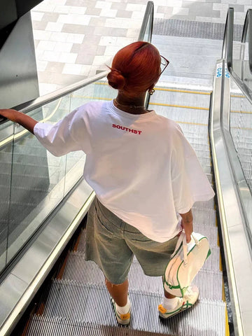 Sonicelife-White Aesthetic Funny Vintage Tee