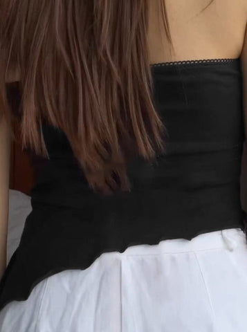 Sonicelife-Pink Strappy Bow Design Tube Top