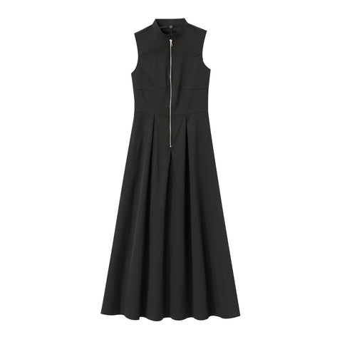 dress to impress outfits New Women's Fashionable round Neck Sleeveless Waist Dress