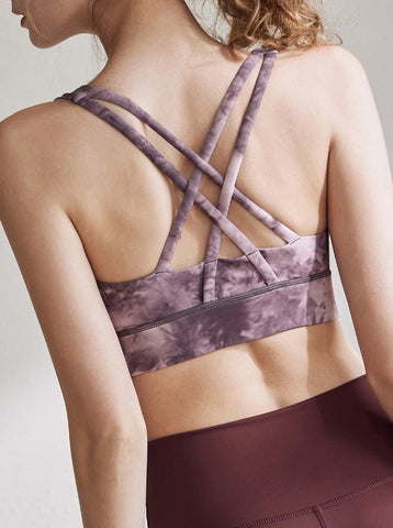 Sonicelife-Cross Back Shockproof Fitness Sports Yoga Bra
