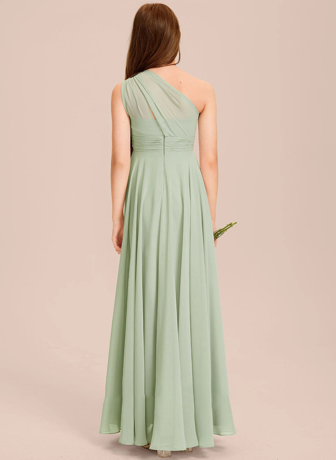 men costume ideas Simple One-Shoulder Chiffon Princess Dress Performance Ball Birthday Flower Girl Wedding Bridesmaid Dress