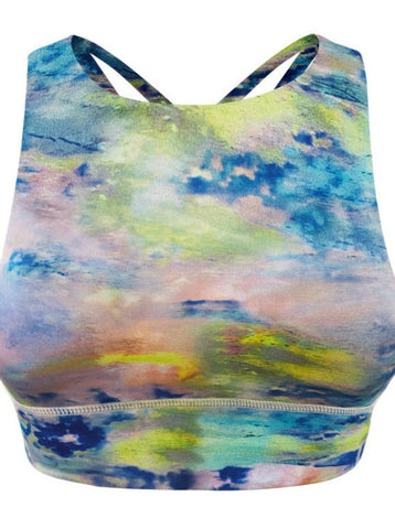 Sonicelife-Cross Back Shockproof Fitness Sports Yoga Bra