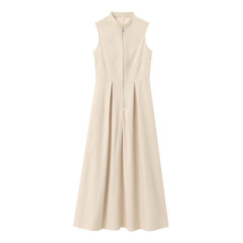 dress to impress outfits New Women's Fashionable round Neck Sleeveless Waist Dress