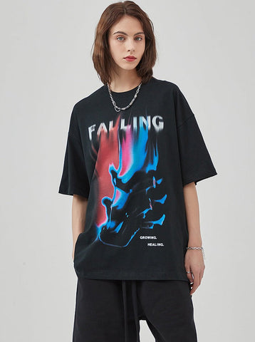 Sonicelife-Falling Aesthetic Y2K Print Dreamcore Unisex T-Shirt