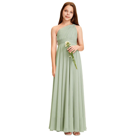 men costume ideas Simple One-Shoulder Chiffon Princess Dress Performance Ball Birthday Flower Girl Wedding Bridesmaid Dress