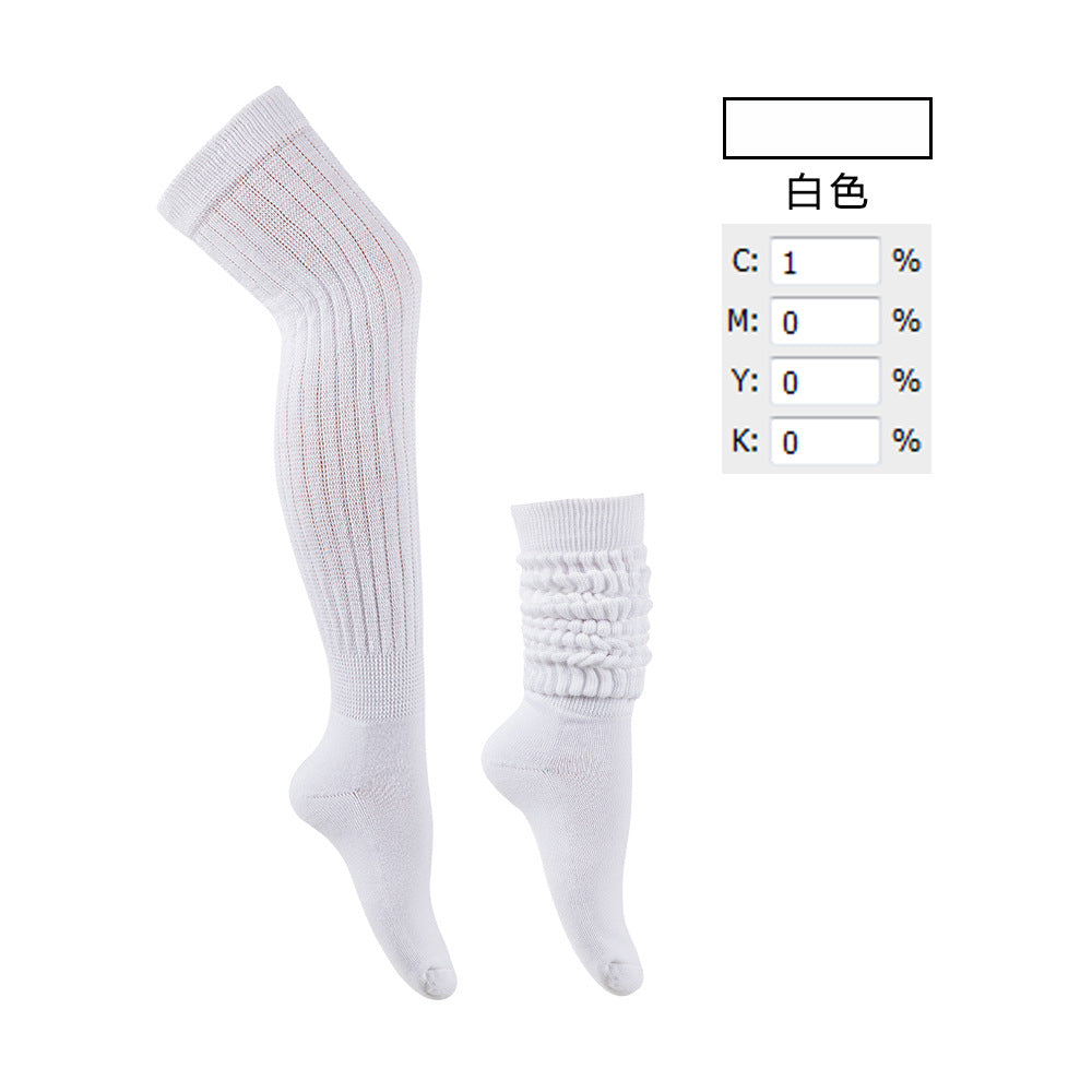 winter outfits men Socks American-Style Lengthened Thickened Slouch Socks Men's and Women's Long Towel Bottom Pile Socks