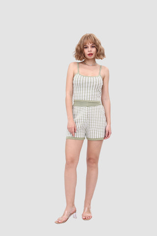 Sonicelife-Polka Dot Knitted Two Piece Set