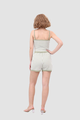 Sonicelife-Polka Dot Knitted Two Piece Set