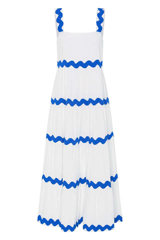 Sonicelife Ripple Stripe Tiered Cami Dress