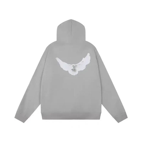 Back To School Sonicelife Streetwear Clothing Men Women Harajuku Vintage Dove Graphic Printed Pullover Hoodie Gothic Casual Oversized Sweatshirt Y2K Tops