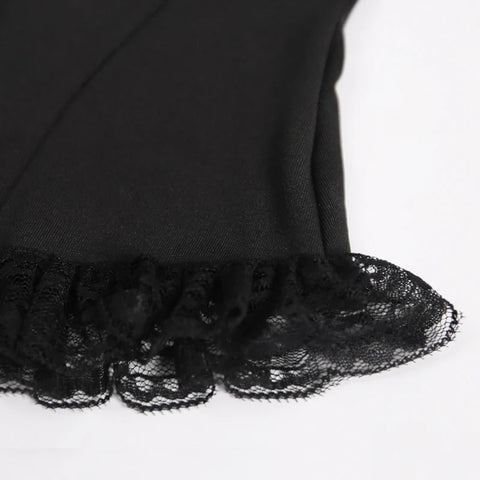 Sonicelife Women's gothic directional design new solid color bust cup lace dark pattern vintage court corset zipper undershirt