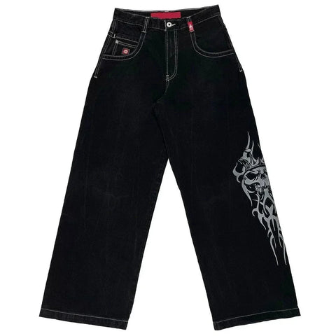 Sonicelife American Tide Brand Retro Washing Old Multi-pocket Tooling Jeans Y2K New Fashion Loose Straight Casual Jeans For Men And Women