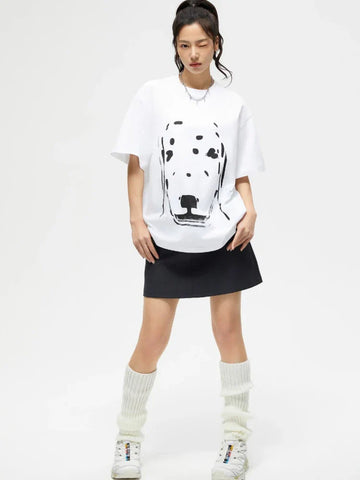 Back To School Sonicelife Funny Dog Graphic T Shirts Streetwear Harajuku Oversized Tshirts for Women Casual Cutecore Short Sleeve Aesthetic Tops