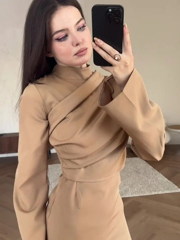 Sonicelife Eid women Party Dress for woman Abaya Jalabiya Pleated Ramadan Long Sleeve Islam Spring Vestidos Largos Dubai Arab Robe 2024