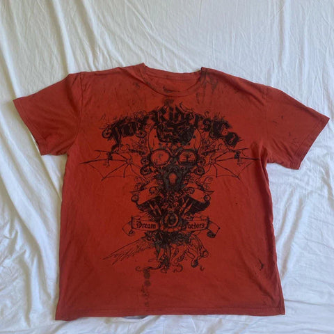 Sonicelife Japanese Kawaii 00s Retro Skater T-shirt Y2K Grunge Cyber Goth Tee Vintage Skull Graphic Short Sleeve Crop Tops Women Streetwear