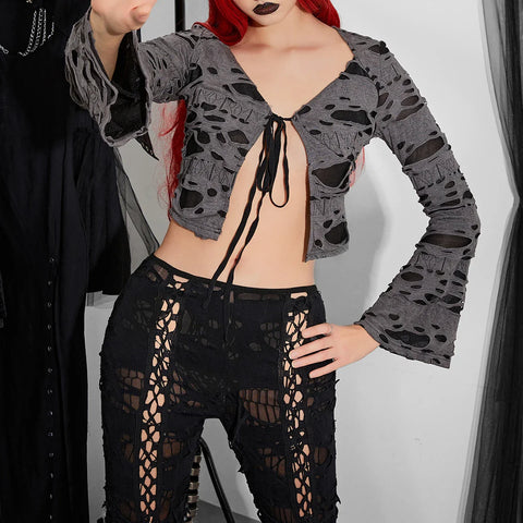 Sonicelife Women's Elegant Directional Design Tops Hot Sweetheart Ripped Featured Fabric Basic Version Outerwear Jacket