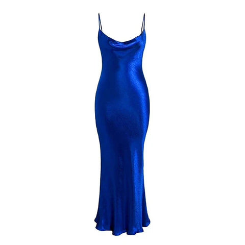 Sonicelife Satin Slip Scarlet Sensation Dress