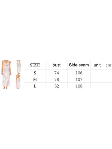 Sonicelife Women Fashion y2k Lace Floral Patchwork Long Dress Sexy V Neck Sleeveless Backless Hollow Out Aesthetic Party Dresses