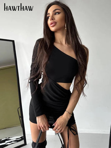 Sonicelife Women 2024 Autumn Winter Crop Tops Mini Skirt Party Club Two Piece Matching Sets Outfits Wholesale Items For Business