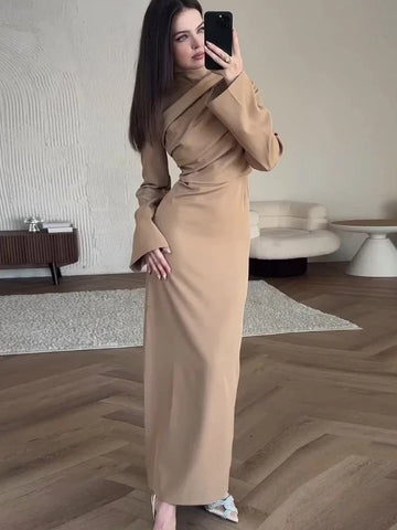 Sonicelife Eid women Party Dress for woman Abaya Jalabiya Pleated Ramadan Long Sleeve Islam Spring Vestidos Largos Dubai Arab Robe 2024