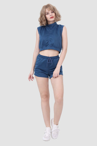 Sonicelife-Sleeveless Casual Two Piece Set