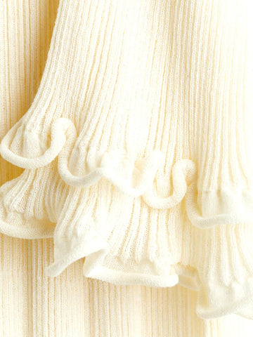 Sonicelife Tie-Back Rib-Knit Dress