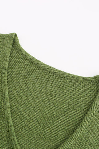 Sonicelife V Neck Knit Tank Top Shorts Suits