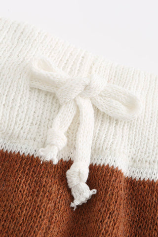 Sonicelife V Neck Knit Tank Top Shorts Suits