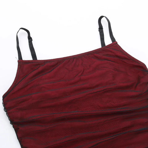 Sonicelife Velma Satin Mesh Dress