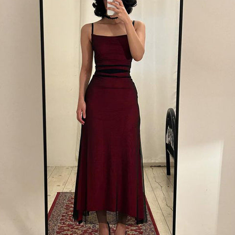 Sonicelife Velma Satin Mesh Dress