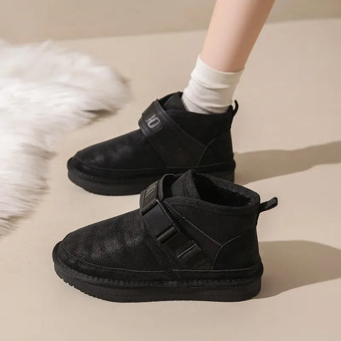 Sonicelife 2025  New Classic Thickened Fluff Women's Snow Boots Comfortable Warm Ankle Boots  Winter  Shoes Chunky Botas Mujer