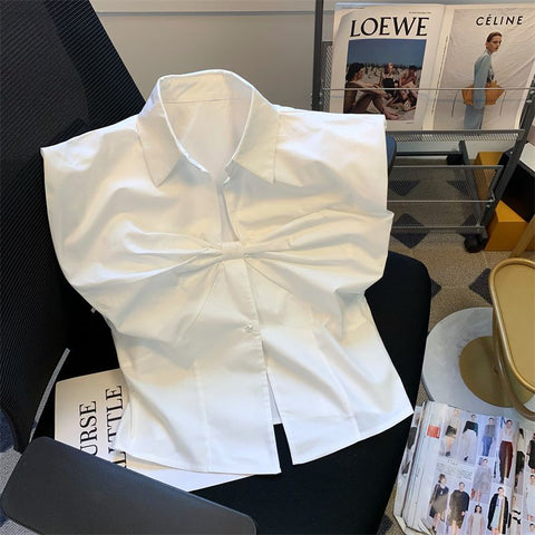 Sonicelife 90s Vintage Clothes Women Summer Y2k Top T shirt Bow Crop Sexy Lace Casual Korea Short sleeve White Tees Bady Harajuku Femme Tee