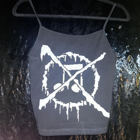 Sonicelife Gothic Hip Hop Woman Singlet Y2K Sleeveless Soft Printing Halter tops Aesthetic Fashion Punk Grunge Vintage Slim Rock Sport Vest