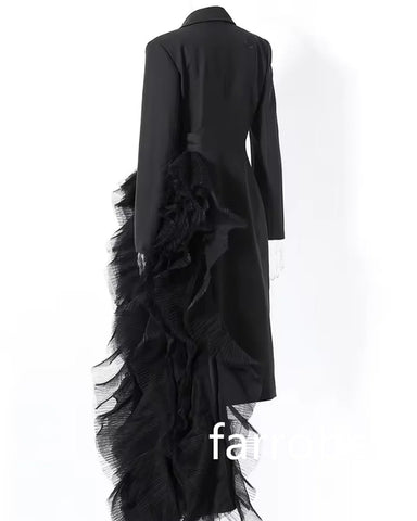 Sonicelife Customized Pastrol Jersey Pleat A-line V-neck Midi Dresses Homecoming Dresses Unisex Chinese Style Formal Casual Simple Retro Fa (PRE-ORDER)