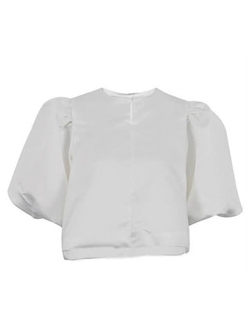 Sonicelife Oversized Puff Sleeve Blouse