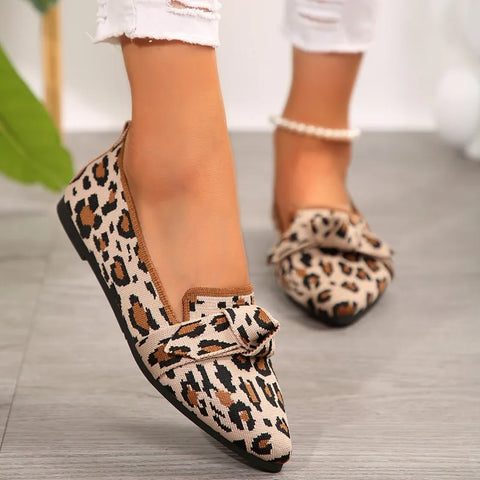 Sonicelife 2025  Women's Shoes Loafers Ballet Flats Pointed Toe Barefoot Slip-on Casual Low Heel Luxury Brand Woman Shoe New in Butterfly