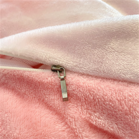 Sonicelife Winter Double-Sided Milk Coral Fleece Bedding Four-Piece Set Thickened Plush Quilt Three-Piece Flannel Warm Duvet Cover Set