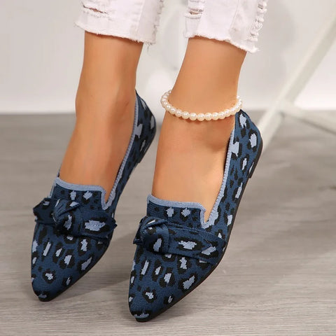 Sonicelife 2025  Women's Shoes Loafers Ballet Flats Pointed Toe Barefoot Slip-on Casual Low Heel Luxury Brand Woman Shoe New in Butterfly