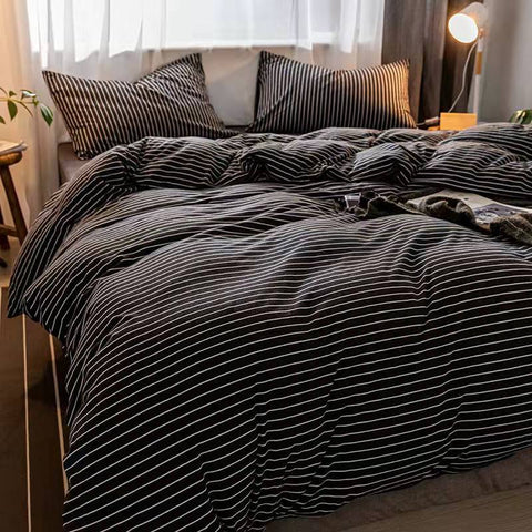 Sonicelife Fashion Bedding Set Hot Checkerboard Boys Girls Single Double Queen Size Flat Sheet Quilt Duvet Cover Pillowcase Bed Linens