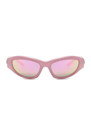 Sonicelife-Star Embellish Cat Eye Futuristic Sunglasses