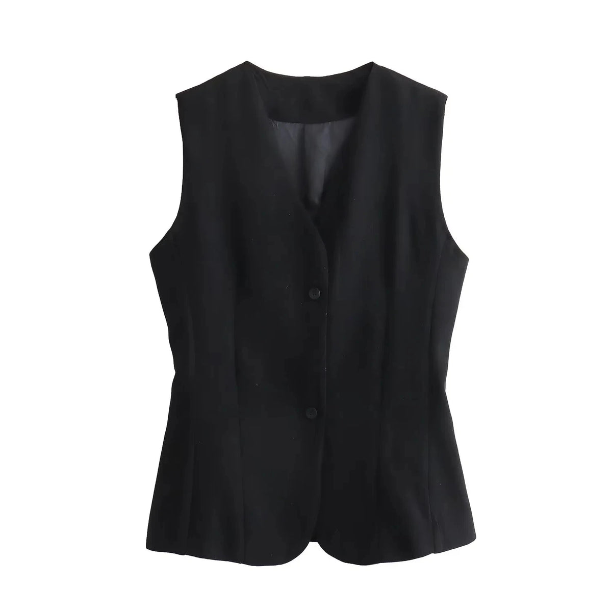 Sonicelife Women Vest Blazer 2024 Women Chic Solid Streetwear Casual Vest Fashion All Match Y2K Vintage Sleeveless Vest Blazer