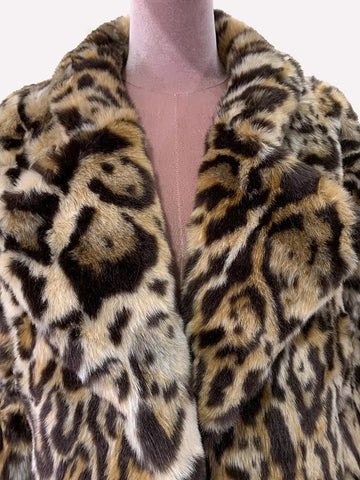 christmas outfit Sonicelife Spring Winter Short Thick Warm Colorful Leopard Print Faux Fur Coat Women Loose Luxury Fluffy Jacket Furry Cardigan