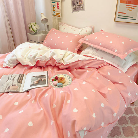 Sonicelife Fashion Bedding Set Hot Checkerboard Boys Girls Single Double Queen Size Flat Sheet Quilt Duvet Cover Pillowcase Bed Linens